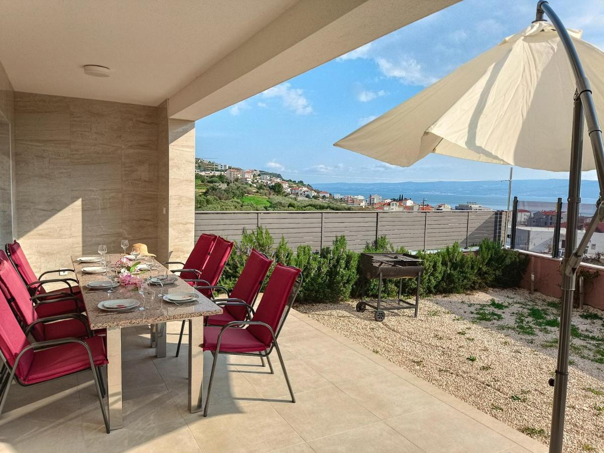 Modern Villa With Jacuzzi, Beautiful Sea View, Near Split! Villa 36A 珀德垂那 外观 照片